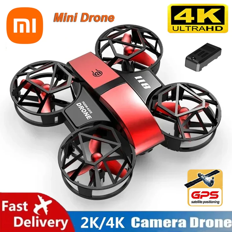 Xiaomi V8 Mini Drone 4K Profession HD 1080P Wide Angle Camera WiFi FPV RC Drone Height Keep Drones Helicopter Kids Toys 4DRC