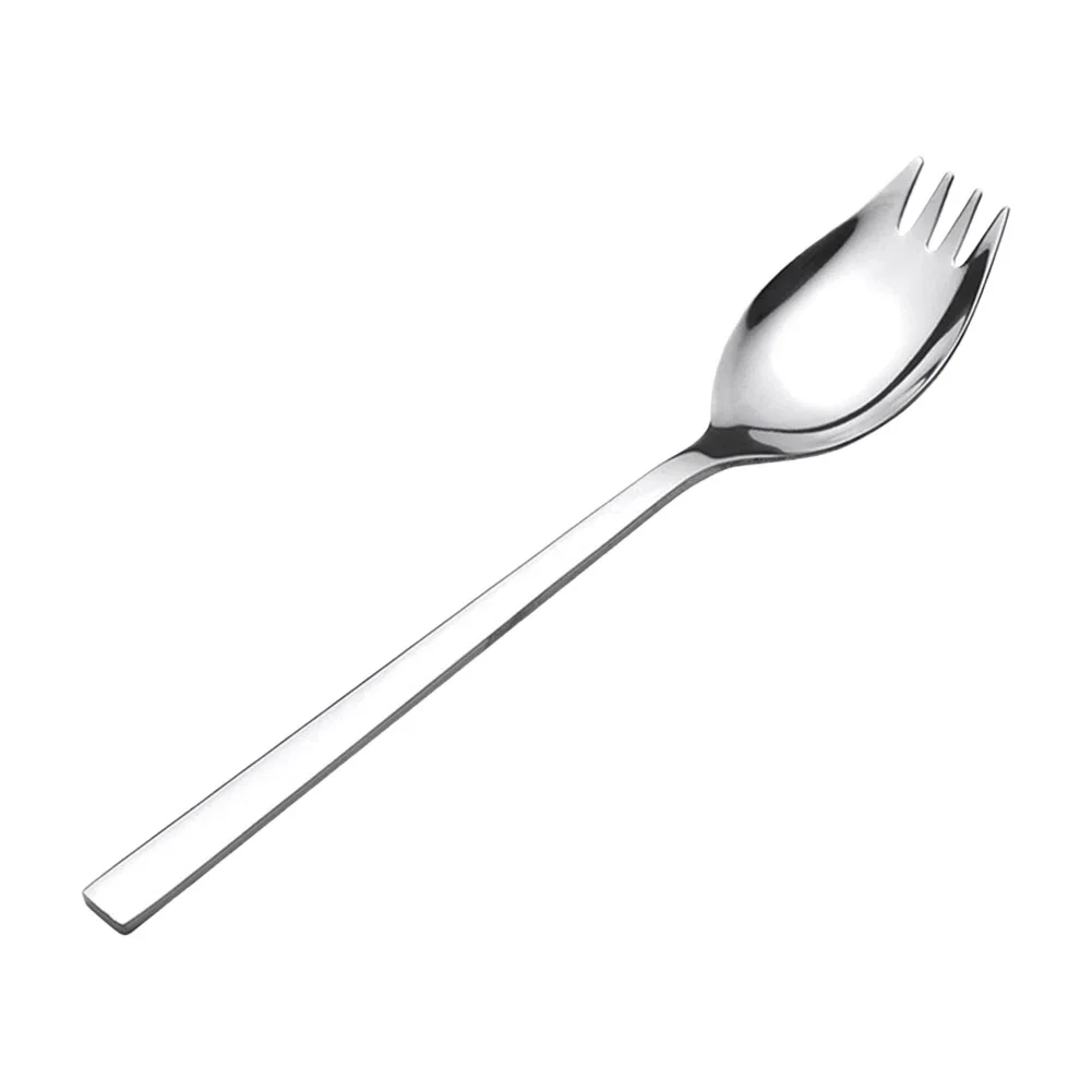 5Pcs Spork Stainless Steel Spoon Fork Silverware Multipurpose Flatware Utensil Set for Dessert Ice Cream Salad