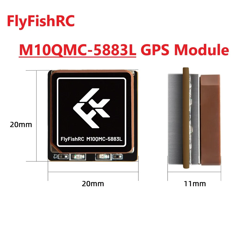 FlyFishRC M10QMC-5883L GPS With Compass Module For RC Airplane FPV Freestyle Long Range Drone Model