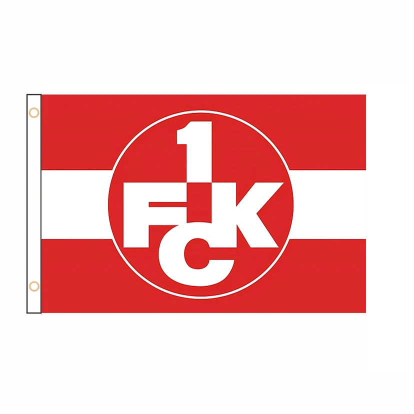 Free Design Kaiserslautern Flag Germany 1. FC Football Soccer Club Banner for Decoration 2ft*3ft 3ft*5ft QZ-290