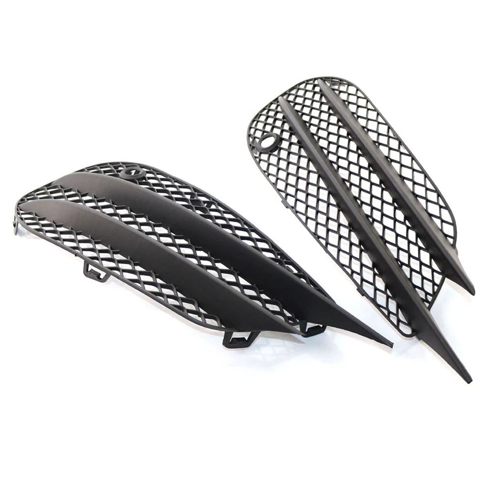

X-T For Mercedes-Benz W205 C-Class C180 C200 C260 2015-2018 Set L+R Front Bumper Fog Lamp Grill Grille Insert Face Bar Cover