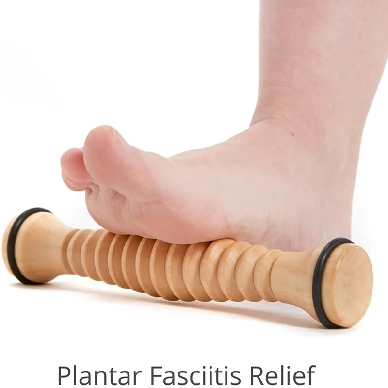 Wooden Foot Roller Massager – Wood Foot Massage Roller for Plantar Fasciitis Relief, Stress Relief & Arch Support, Relaxation
