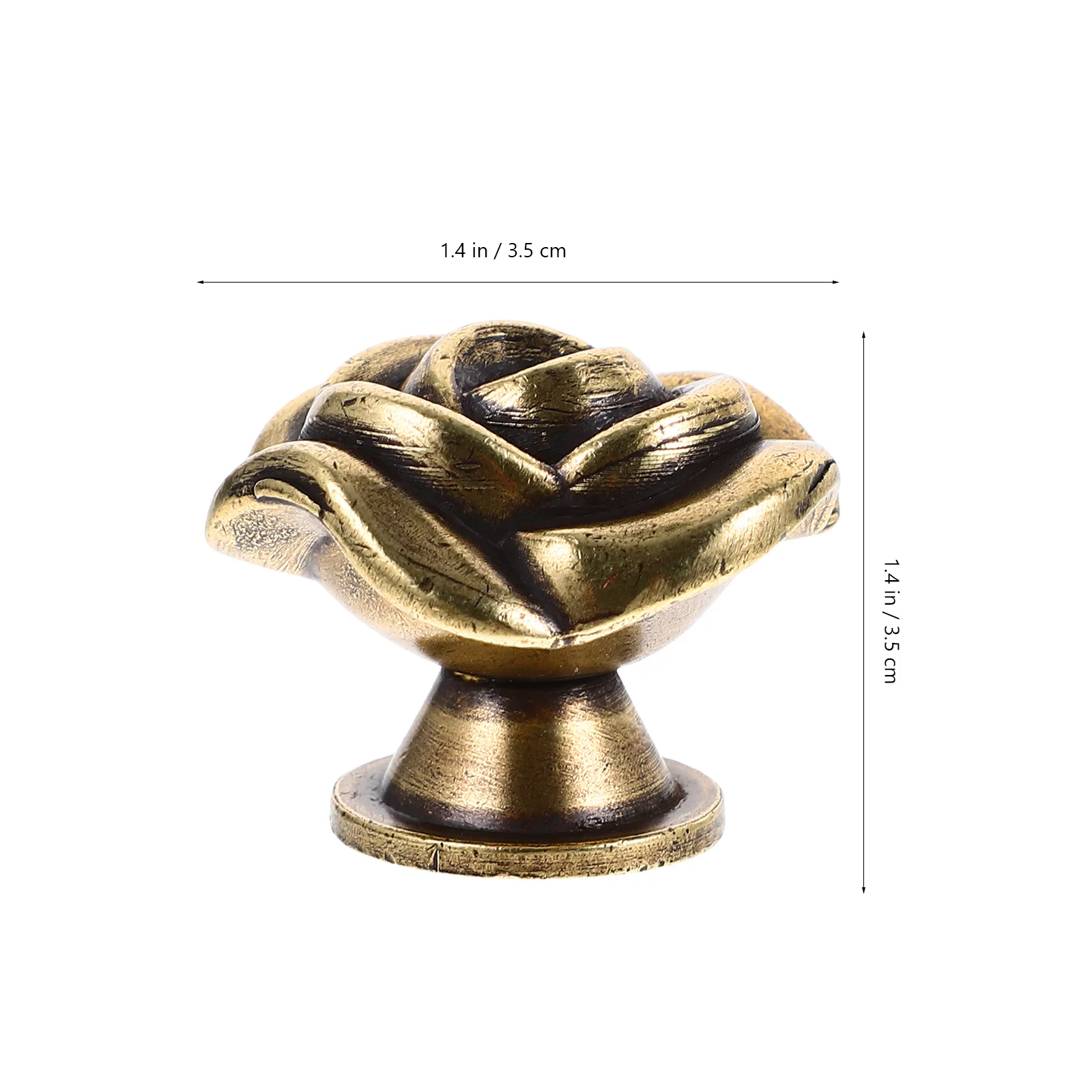 

2Pcs Vintage Cabinet Knobs Rose Design Zinc Alloy Handles for Kitchen Cupboard Wardrobe Drawer Furniture Pulls