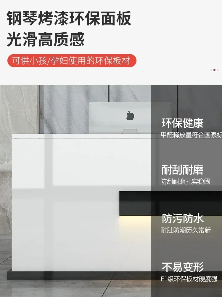new S Reception Desk Commercial Bar Cabinet Beauty Salon Reception Desk Custom Paint Cashier