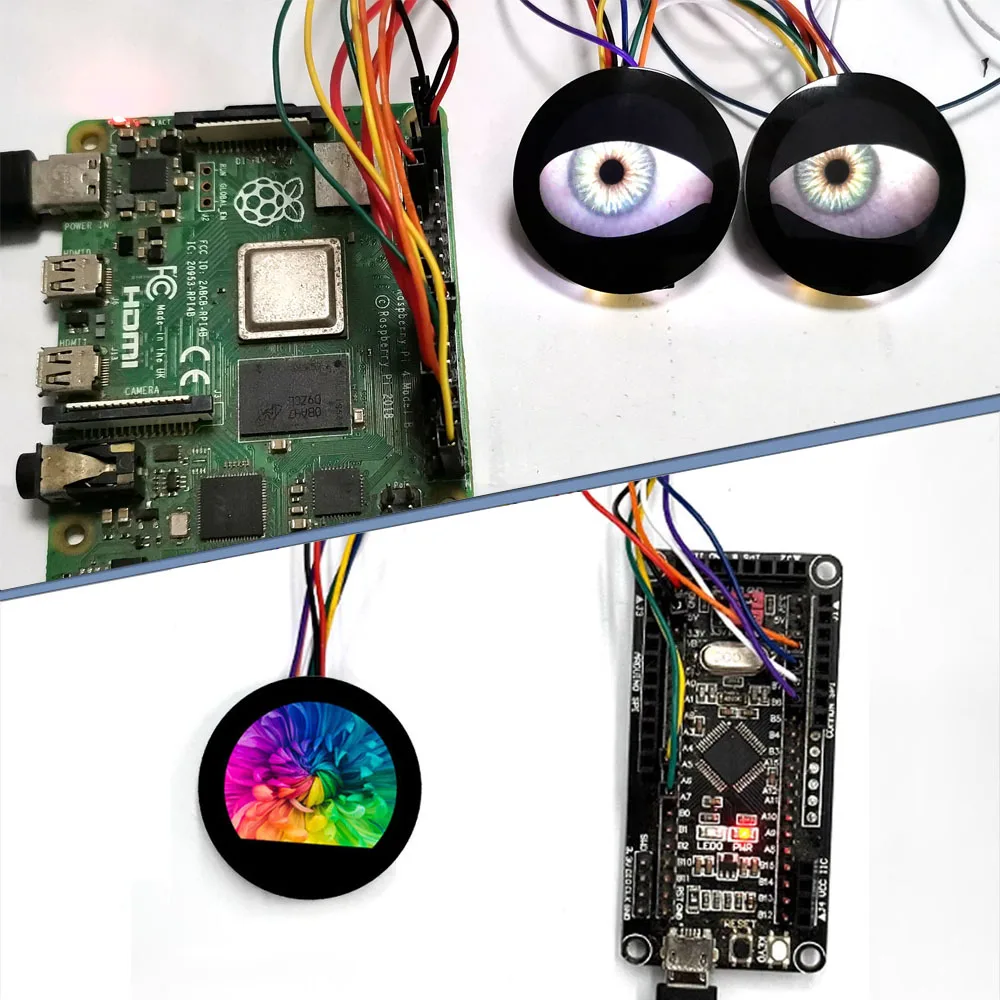 Schermo di visualizzazione del pannello del modulo LCD IPS SPI circolare rotondo ST7789 da 0,96 pollici 240 * 198 per Arduino ESP32 Raspberry Pi