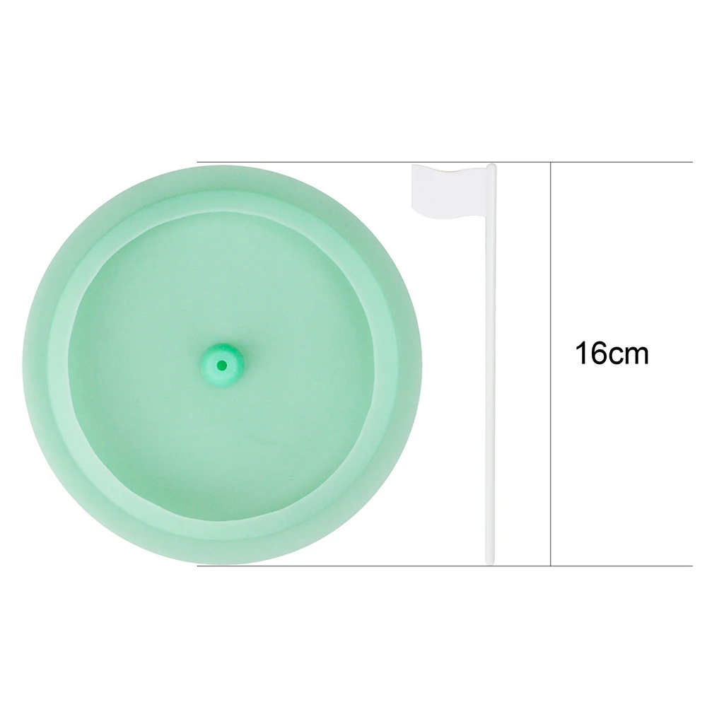 Golf Practice Hole Putting Cup All Direction Soft Rubber with White Target Flag Golf Hole Cup Blue Green and red Training Aids