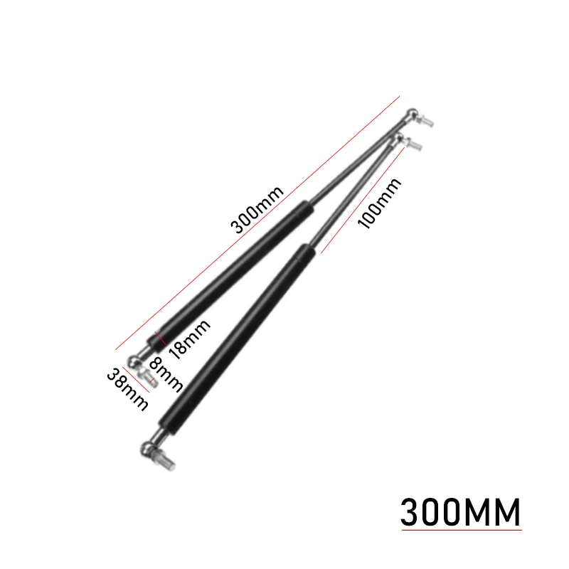 2Pcs 450mm 300N Car Gas Shock Absorber Spring Hydraulic Lift Support Strut Bar For RV Windows Boot Bonnet