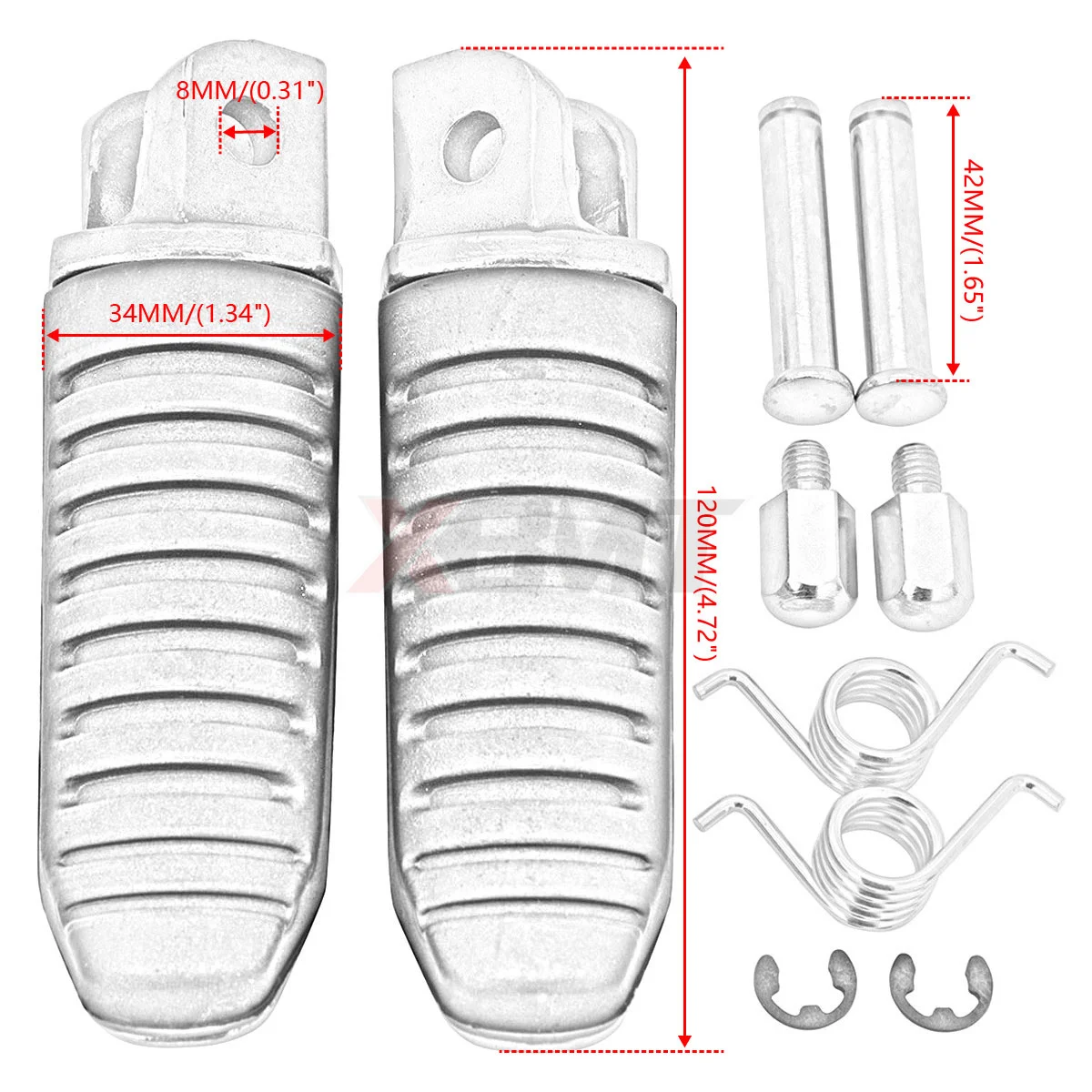 Motorcycle Front Footrests Foot Pegs For Suzuki GSX1300R GSX1300 Hayabusa V-Strom 650 1000 DL650 DL1000 GSX1400 GSX650F