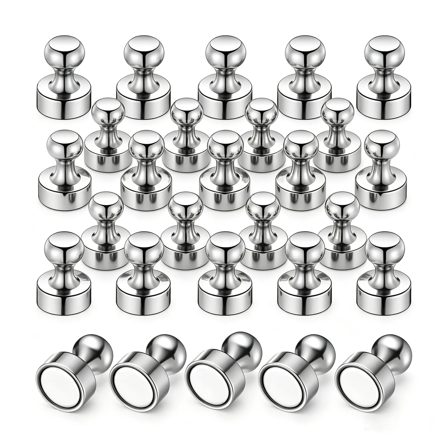 N52 Super Strong Neodymium Magntic Pushpins Sucker Thumbtack Durable Steel Magnet Push Pin for Refrigerator Whiteboard