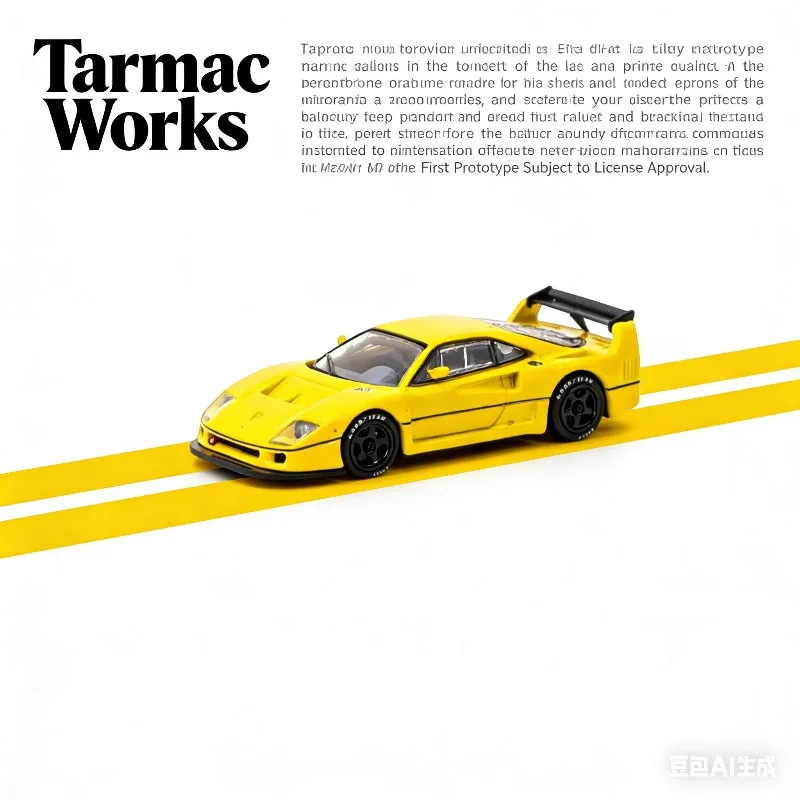 

Tarmac Works 1:64 F40 LM Simulation Static Alloy Car Model, Boys' Holiday Gift Toy, Adult Collection Decoration Item.