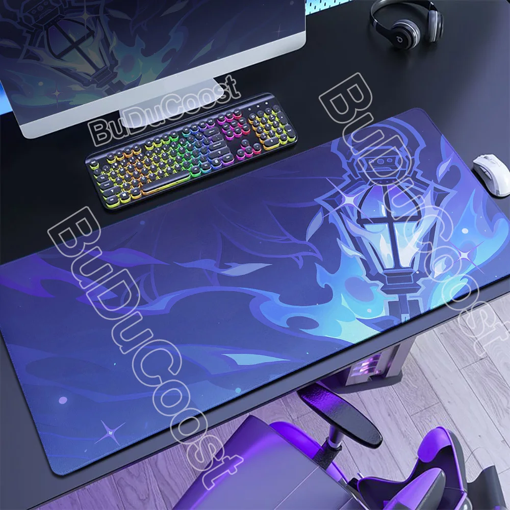 

Cute Anime Desk Mat Genshin Impact Mouse Pad Furina Columbina Venti Hu Tao Yae Miko Raiden Shogun Nahida Game Pattern Mousepad