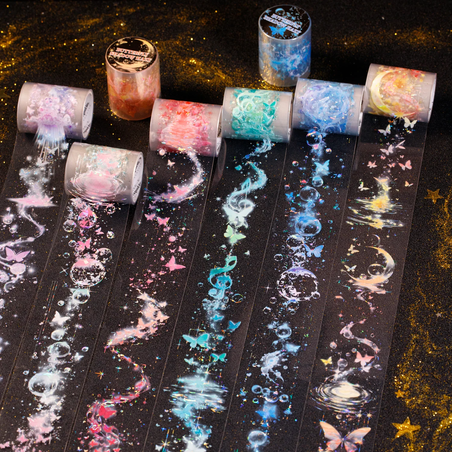 

1 Roll Dreamy Butterfly Seashell Iridescent Washi Tape for Scrapbooking DIY Decoration Collage Material Phone Case Notebook