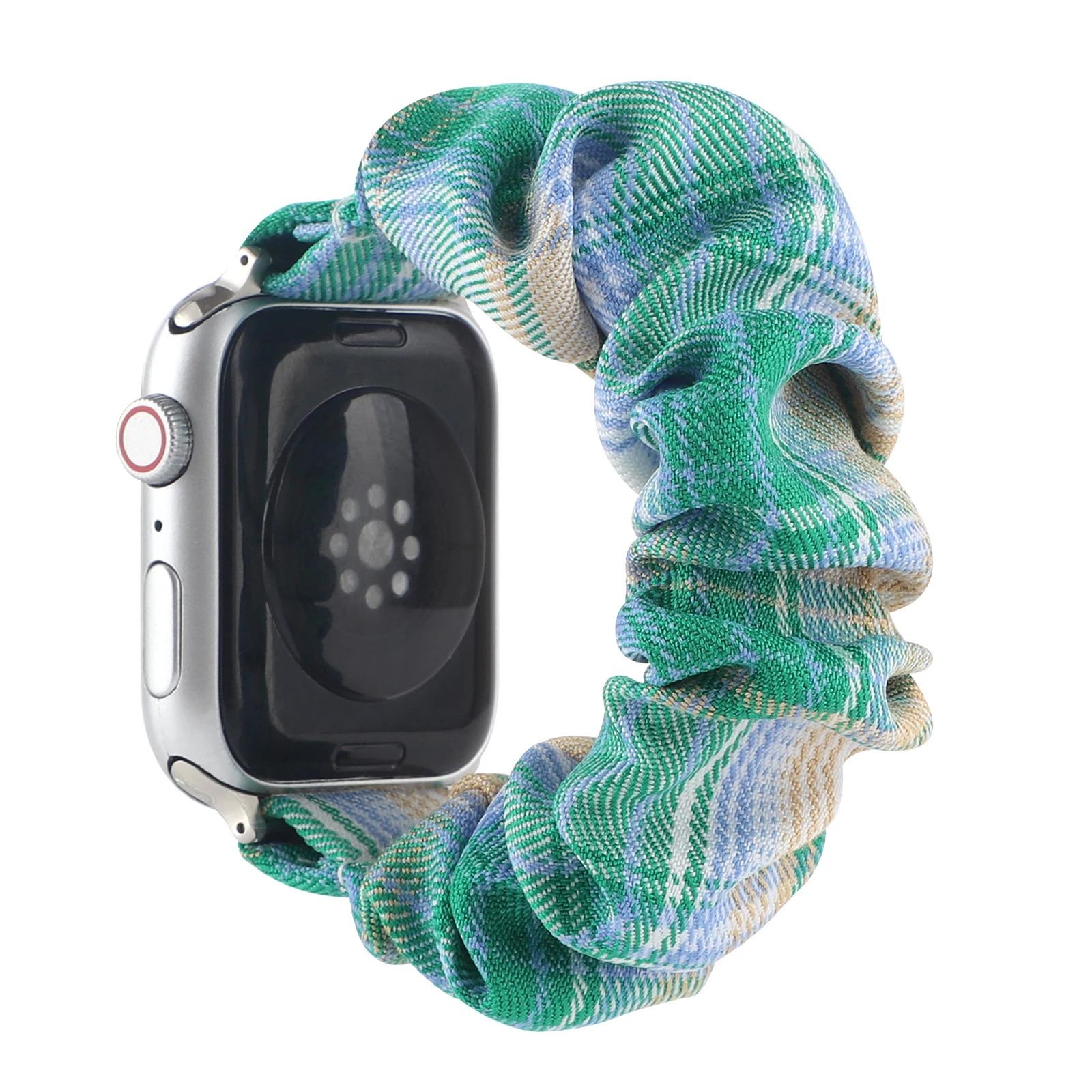 Strap for Apple watch bracelet Check color scrunchie elastic cloth band for Iwatch  lady fresh strap for Iwatch belt