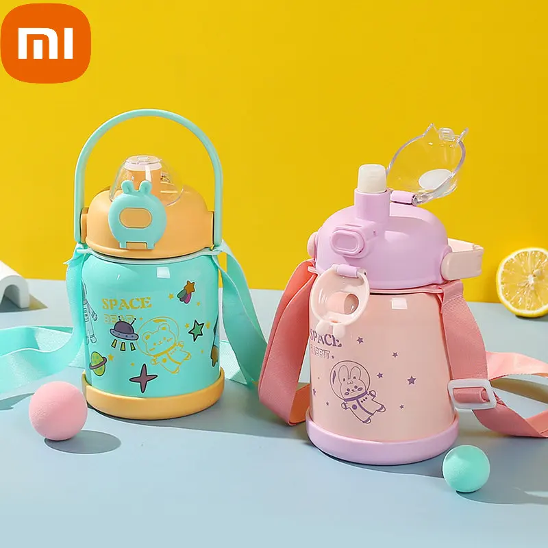 Xiaomi Thermal Water Bottle Large Capacity Baby Water Bottle Straw Children'S Sports Belly Hot Water Thermos For Baby