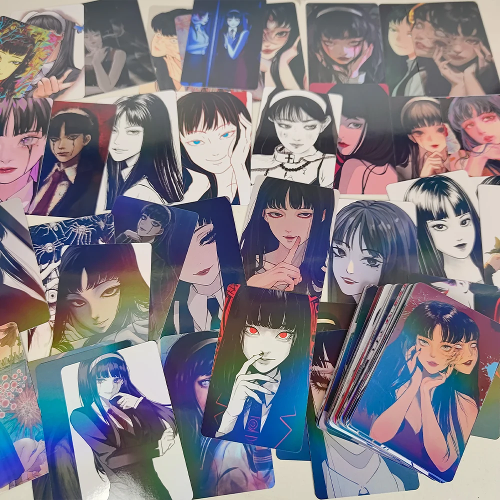 96 Pc/set Tomie Manga Laser Lomo Card Album Comic Characters Photo card Fans Collection Cards
