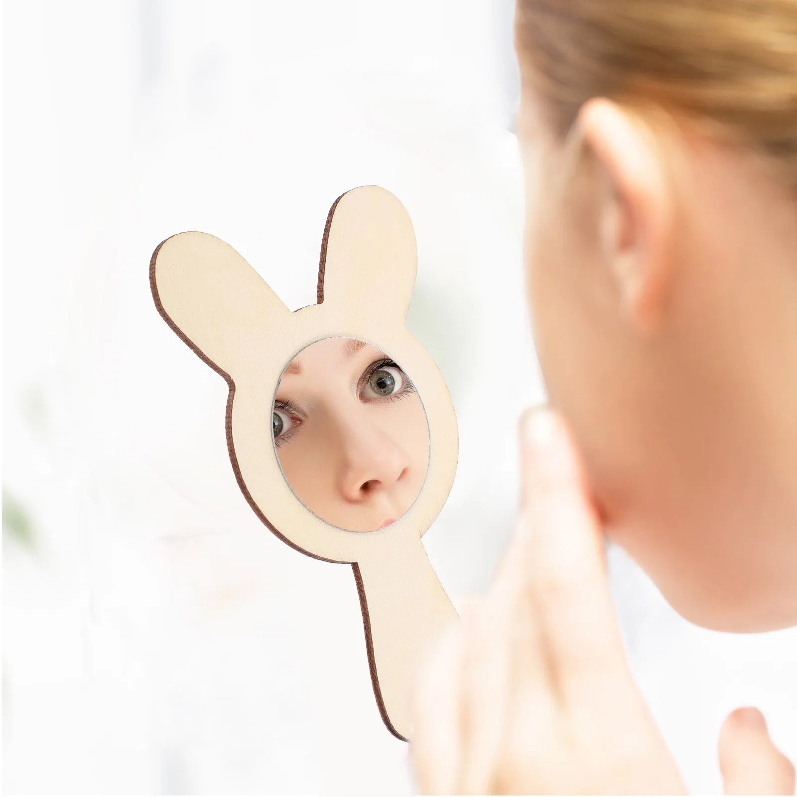 

10 шт. маленьких деревянных зеркал без отделки для росписи, раскрашивания, рукоделия, декора из бусин и глины, уникальный проект для творчества