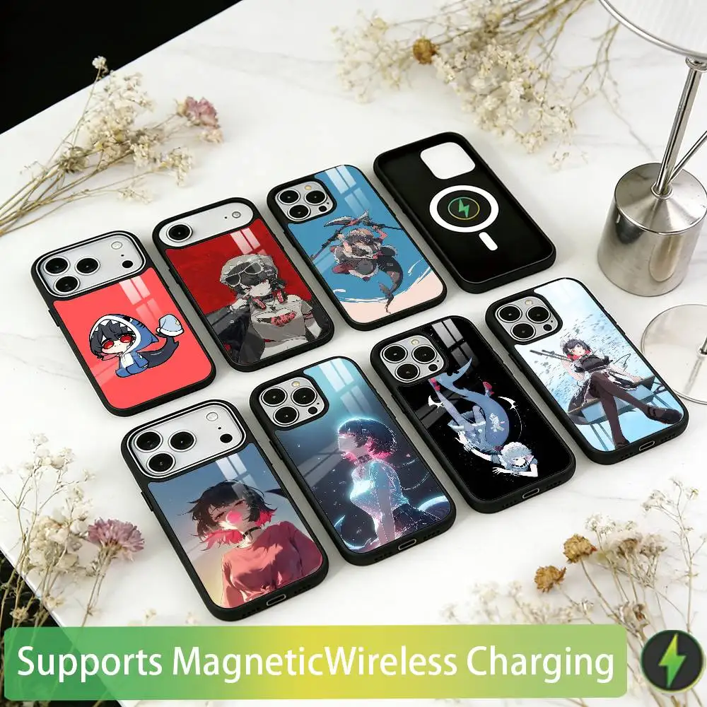Game ZZZ Ellen Joe Phone Case For iPhone17,16,15,14,13,12,11 Plus,Pro Allows magnetic wireless charging