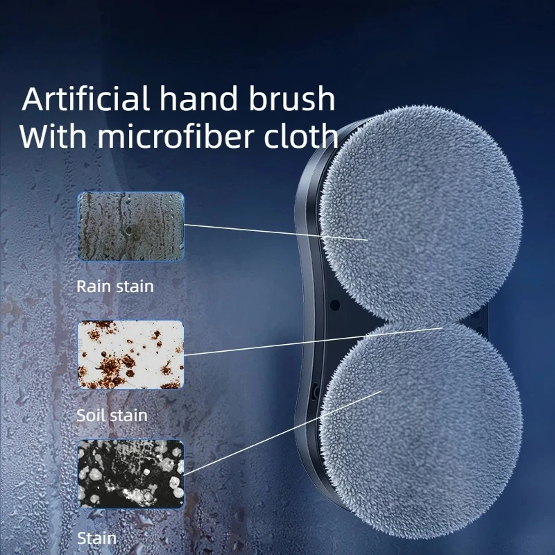 Automatic Window Washer Robot Glass Cleaner Four Spray Water Way Floor Wall Cleaning Appliance Remote Control