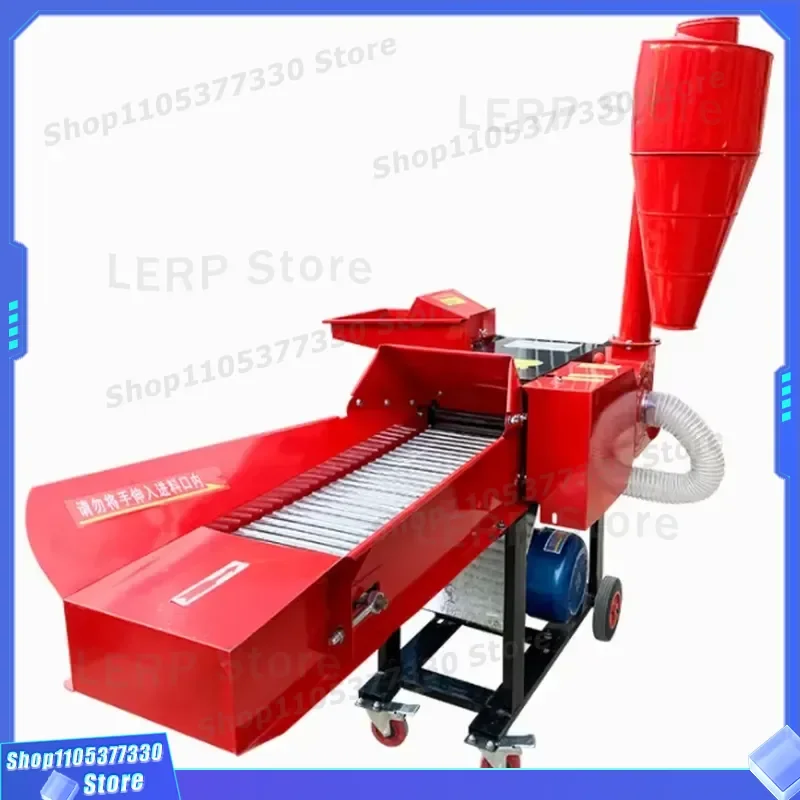 Small Household Hay Cutter Lawn Mower Grass Grain Crushing Kneading Grinder Machine for Farm Feed Processing Tool Portable
