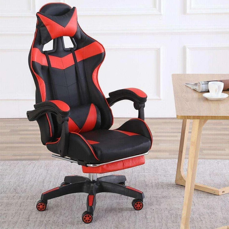 Factory Wholesale Custom Colors Gaming Chair High Quality Wide Padded Seat Flexible Adjust Ergonomic Home Office Game Chair