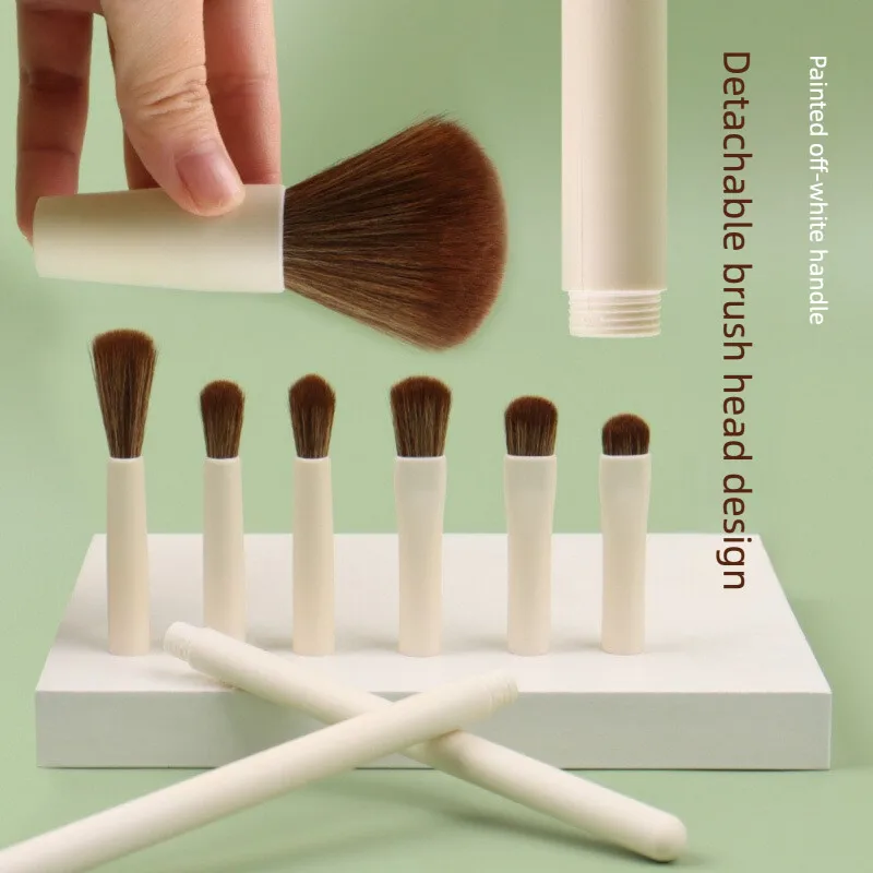 Zoreya New Mini 15-stick Makeup Brush Set, Detachable Handle, Brush Head, Beauty Tool, Complete Makeup Brush Set