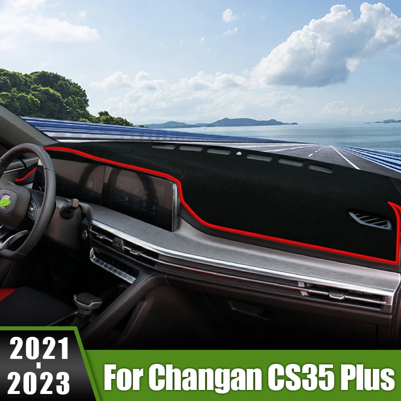 

For Changan CS35 Plus 2021 2022 2023 Car Dashboard Mat Avoid Light Sun Shade Pad Cover Instrument Panel Anti-UV Case Accessories