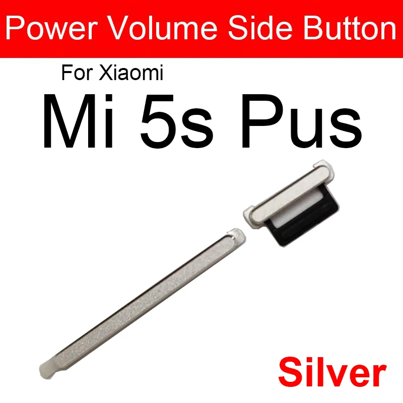 ON OFF Power Button Volume Side Button For Xiaomi Mi 5 5s 5X 5S Plus Mi A1 Power Volume Up Down SideKey Replacement Parts