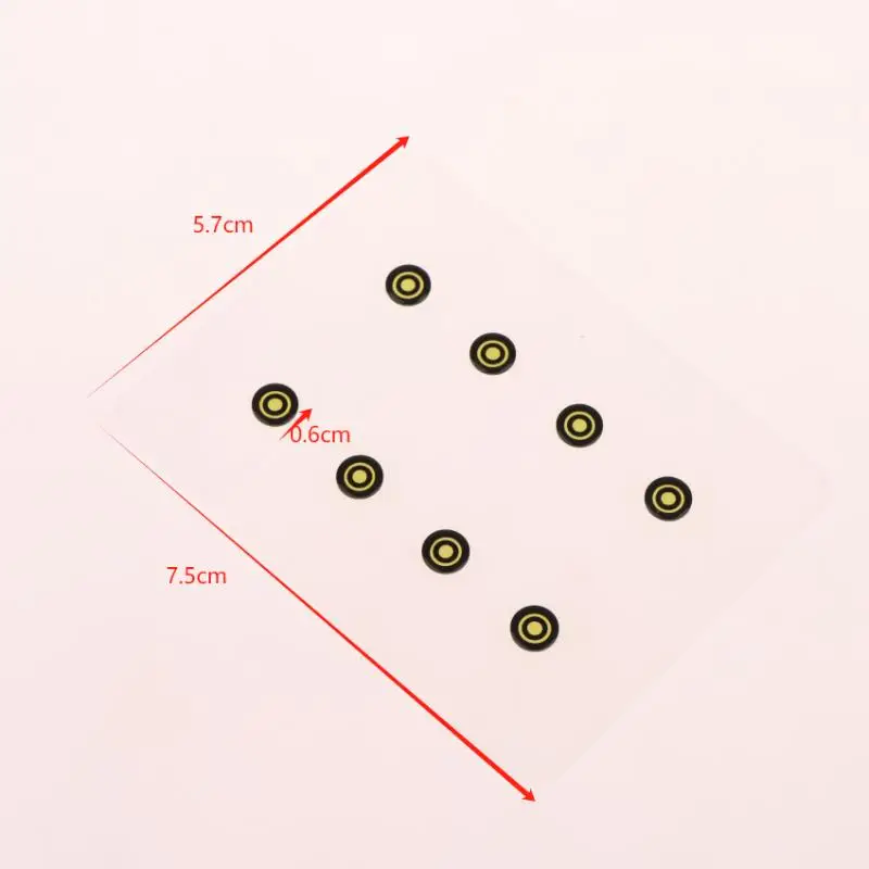 8Pcs/Pack DIY Universal Mouse Glass Feet Pads Sticker For Gaming Mouse Anti-Slip Pad Accessories