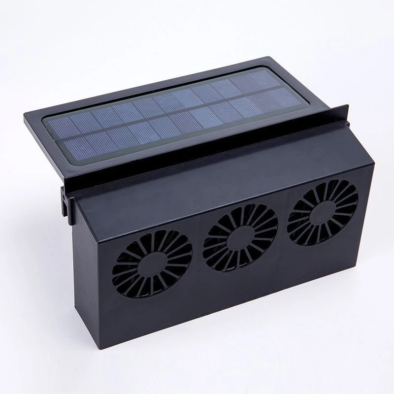 

Solar window ventilation fan Car exhaust fan Car interior ventilation radiator