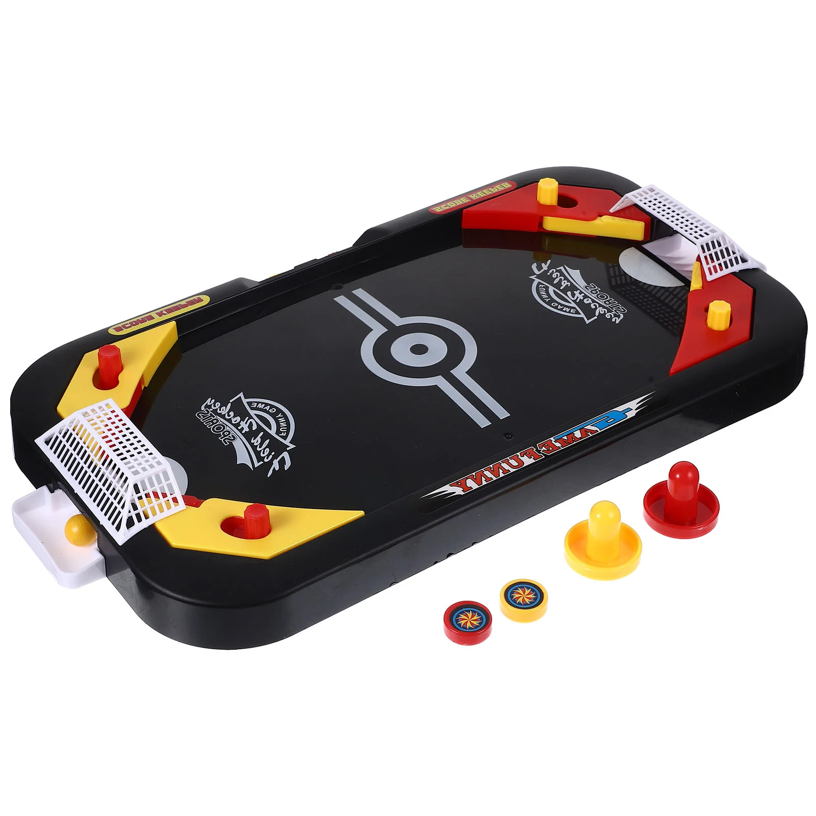 1Pc Table Ice Hockey Mini Table Games Hockey Competition for Two Educational Plaything (Black) Mini Ice Hockey