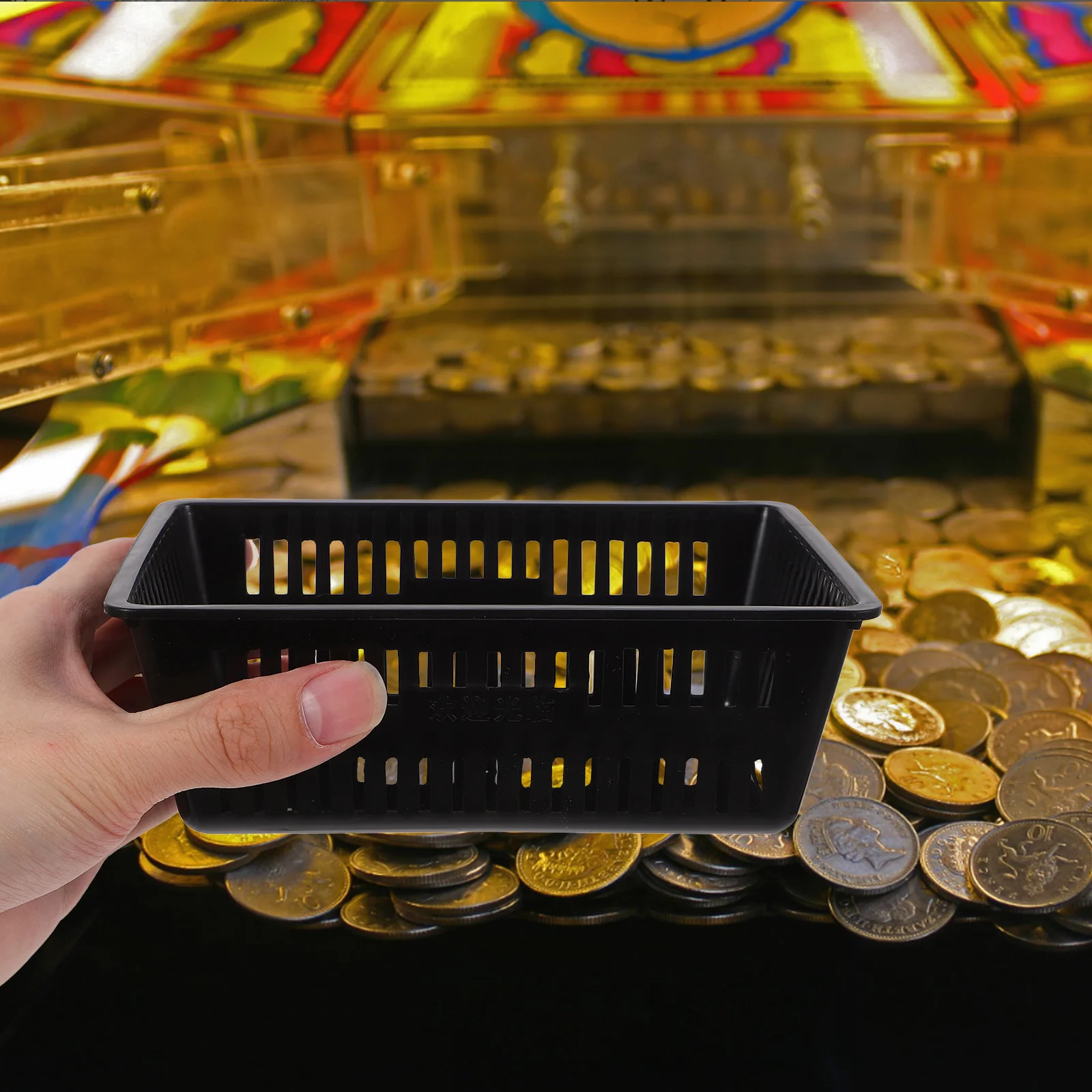 

10Pcs Game Machine Coin Baskets Thickened Plastic Organizer Storage Bins for Classroom Small Desk Accessories Gaming Room Use