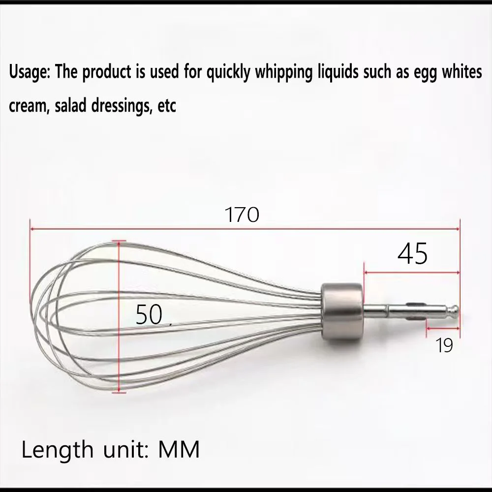 Stainless Steel Blender Whisk Mixer Eggbeater for Braun MQ325 MQ505 MQ525 MQ5025 MQ725 MQ785 MQ787 MQ725 MQ745 MQ5045 Parts