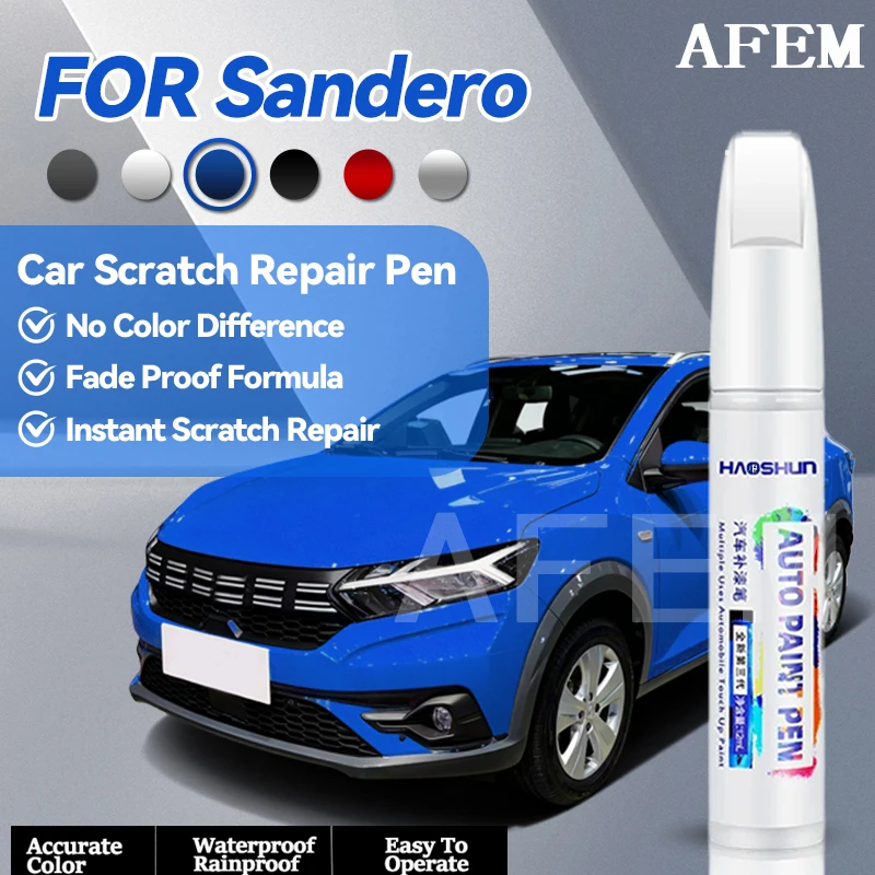 Specialized Automobiles Car Paint Repair Pen For 2008-2025 Dacia Sandero Paint Scratch Repair Accessories Blue Green Grey Red Wh