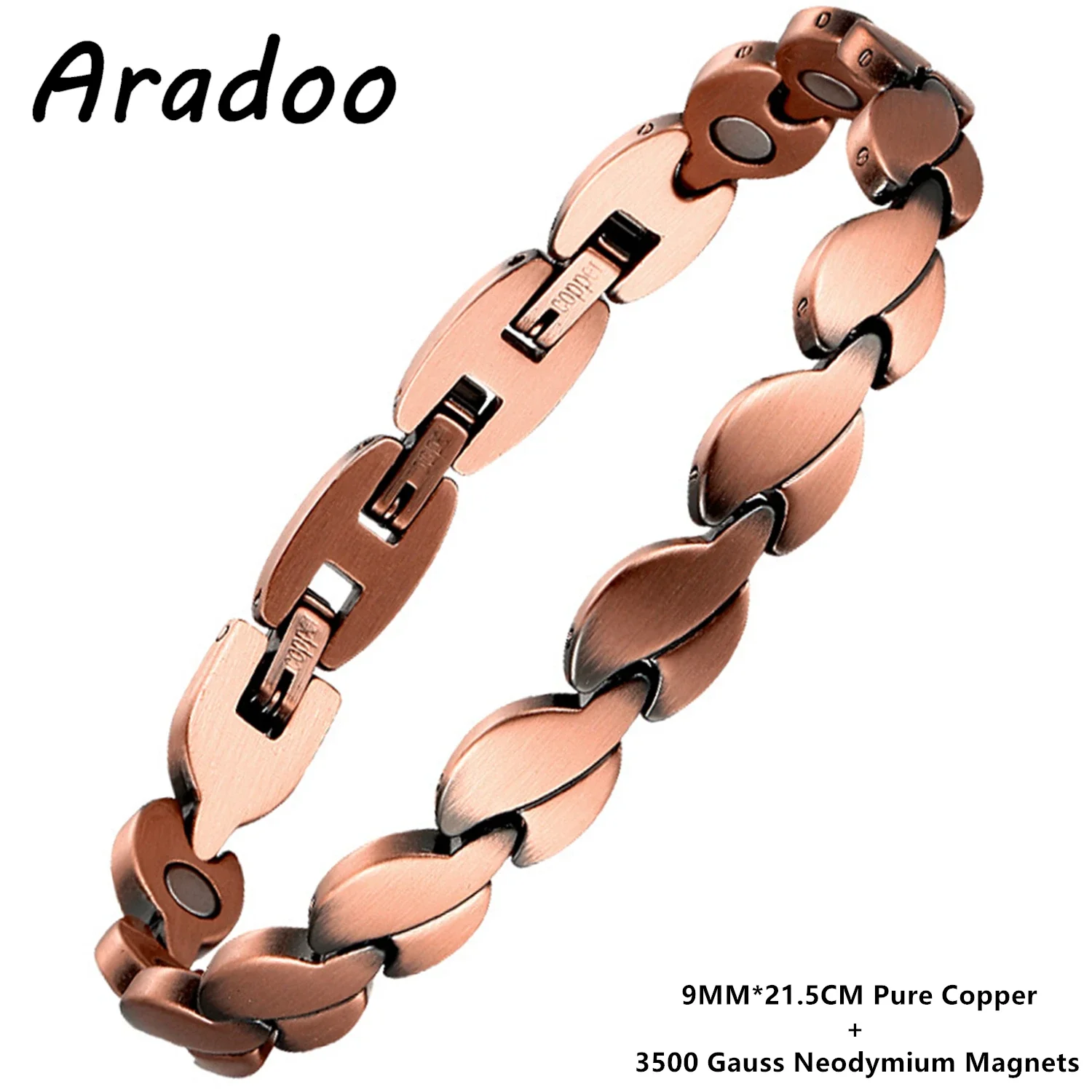 ARADOO Copper Magnetic Bracelet Women 8