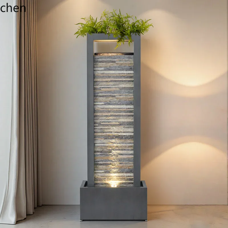 h31- Indoor Office Living Room Partition Screen Creative Landscape Floor-standing High-end Large Ornament