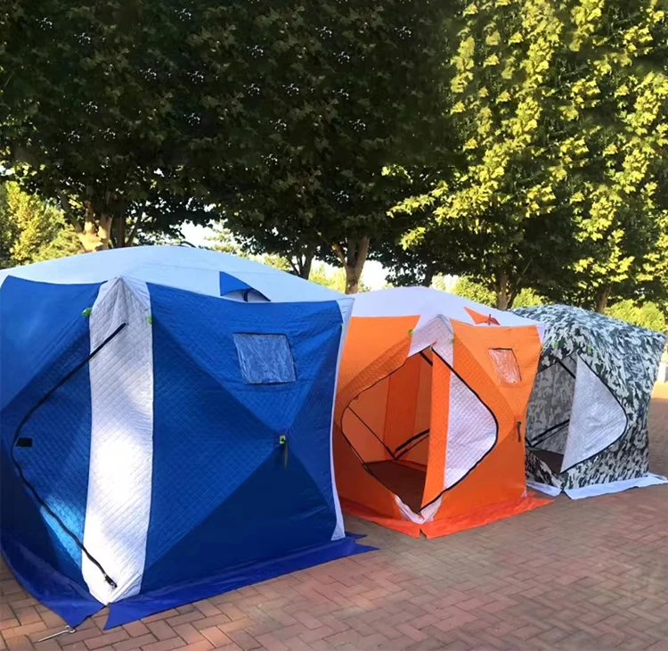 China Factory Direct Supply 3-4 Person Fishing Camping Winter Tent Ice Fishing Shelter Pentagon Ice Fishing Tent