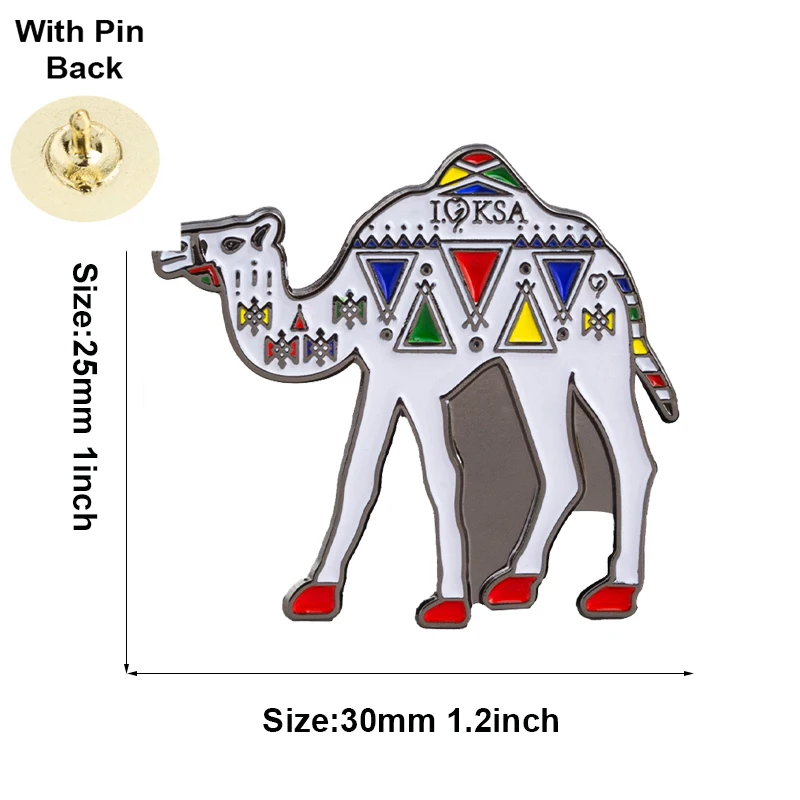 Camel Badge Flag Metal Lapel Pin Flag Pin Badge