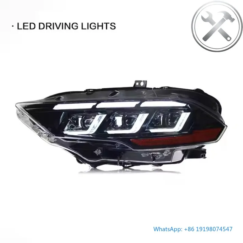 

2018-2022 Sports Car Dynamic LED Headlight Assembly Plug And Play Sequential DRL 6000K Waterproof Front Automotive Lighting Part