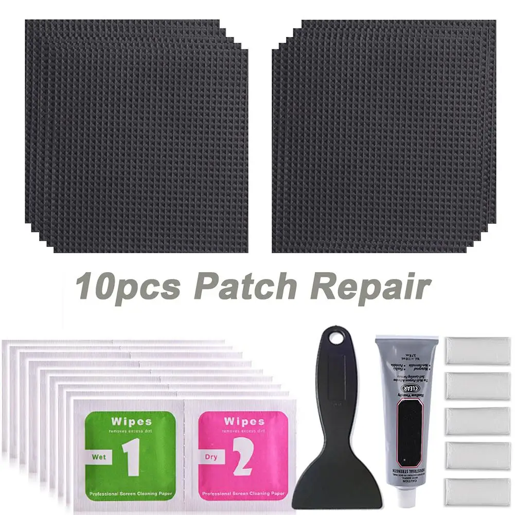 Trampoline Patch Repair Kit Waterproof Patch Fixing Kit 4x4inch Square Repair Holes Or Tears in A Trampoline Mat