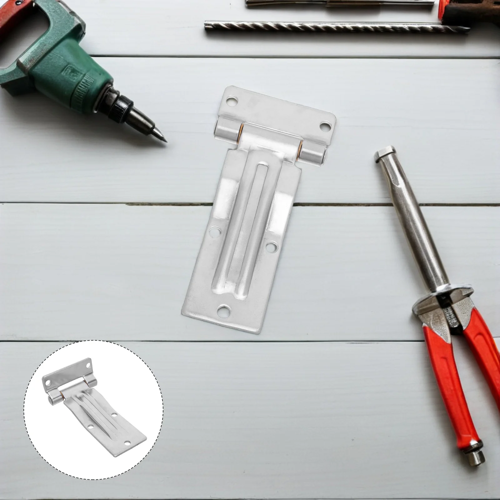 

Heavy Duty Stainless Steel Hinges Trailer Marine Grade Steel Support Dump Trailer Rear Gate Metal Door Hinges Weatherproof