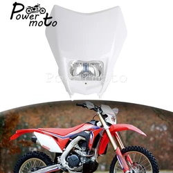 For Honda CRF 150 230 250 450 R/F/X/L Universal Dual Sport Racing Headlight Front Running Lamp Head Light Mask WR250 WR450 YZ F