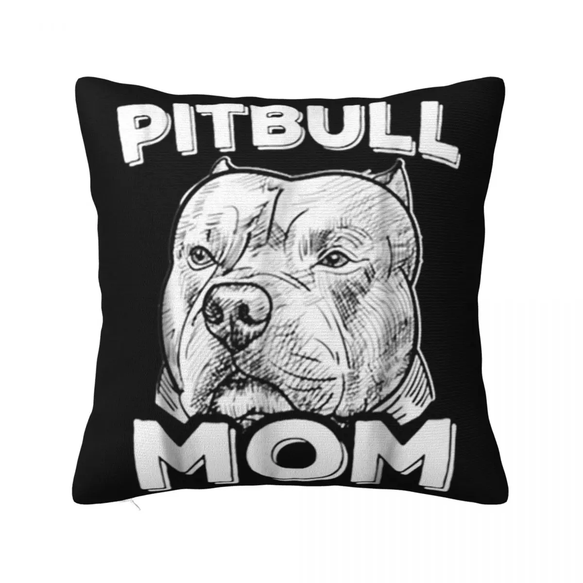 Nice Pitbull Mom Pit Bull Mom Gift For Pit Bull Mama Punk Interested Music Man Gift Natural Pillow Case