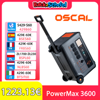 Oscal PowerMax 3600 Portable Power Station 3600Wh , Expandable Solar Generator For Home Emergency, Outdoor Camping