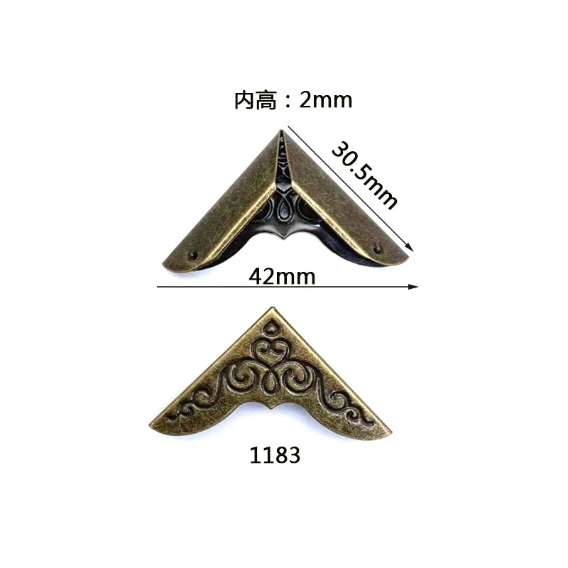 دفتر الملاحظات المعدني للحماية من الحواف البرونزية والزخرفة المطاطية المرنة TN لملحقات مذكرات الحماية