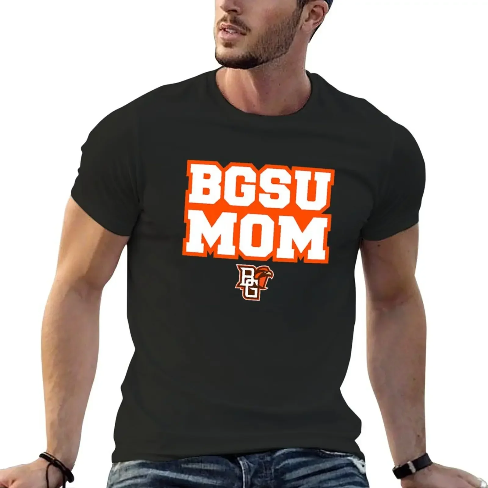 Bowling Green BGSU Falcons Mom T-Shirt man clothes blanks anime figures graphic shirts Men's clothing