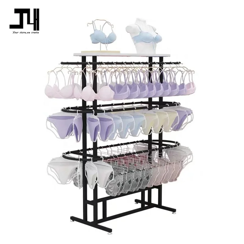 Customized. Woman Underwear Shop Interior Design Retail Store Interior Design Underwear and Bra Display Rack