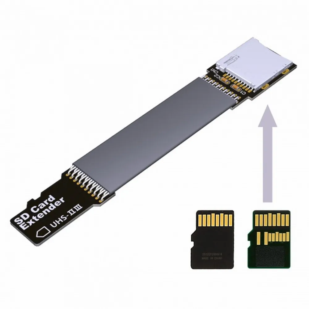 TF Micro SD Male Extender to TF Card Female Extension Cable Adapter Flexible SD/SDHC/SDXC UHS-III UHS-3
