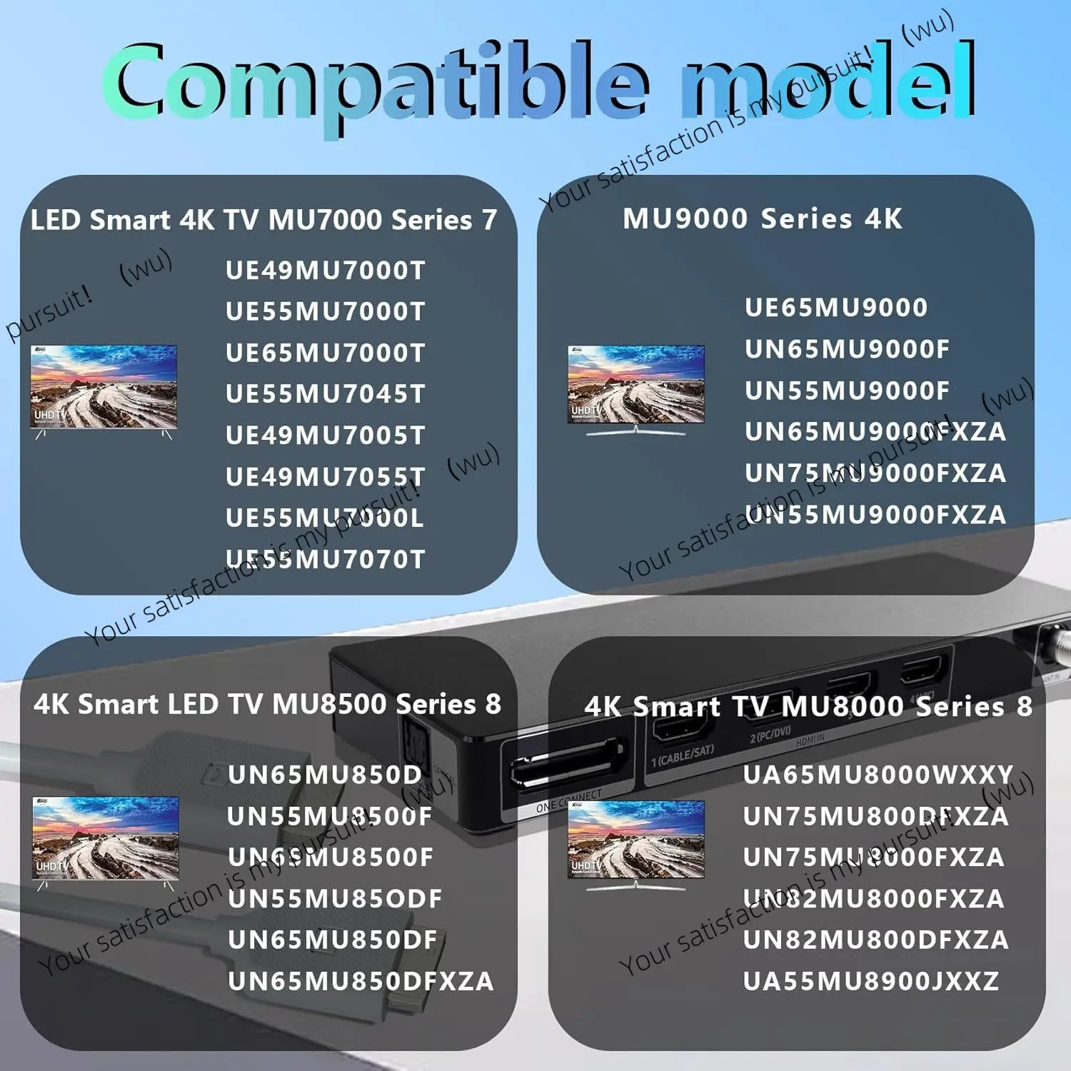 Applicable to Samsung MU7000, MU8000, MU8500, MU9000, BN39-02209A One Connect cable
