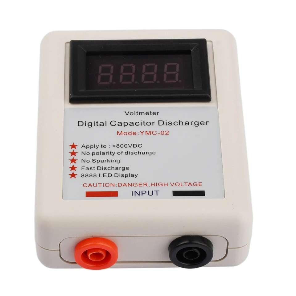 Déchargeur De Condensateur 10-1000V – Outil Rapide Avec Voltmètre Intégré – Sécurité Électronique Bleu