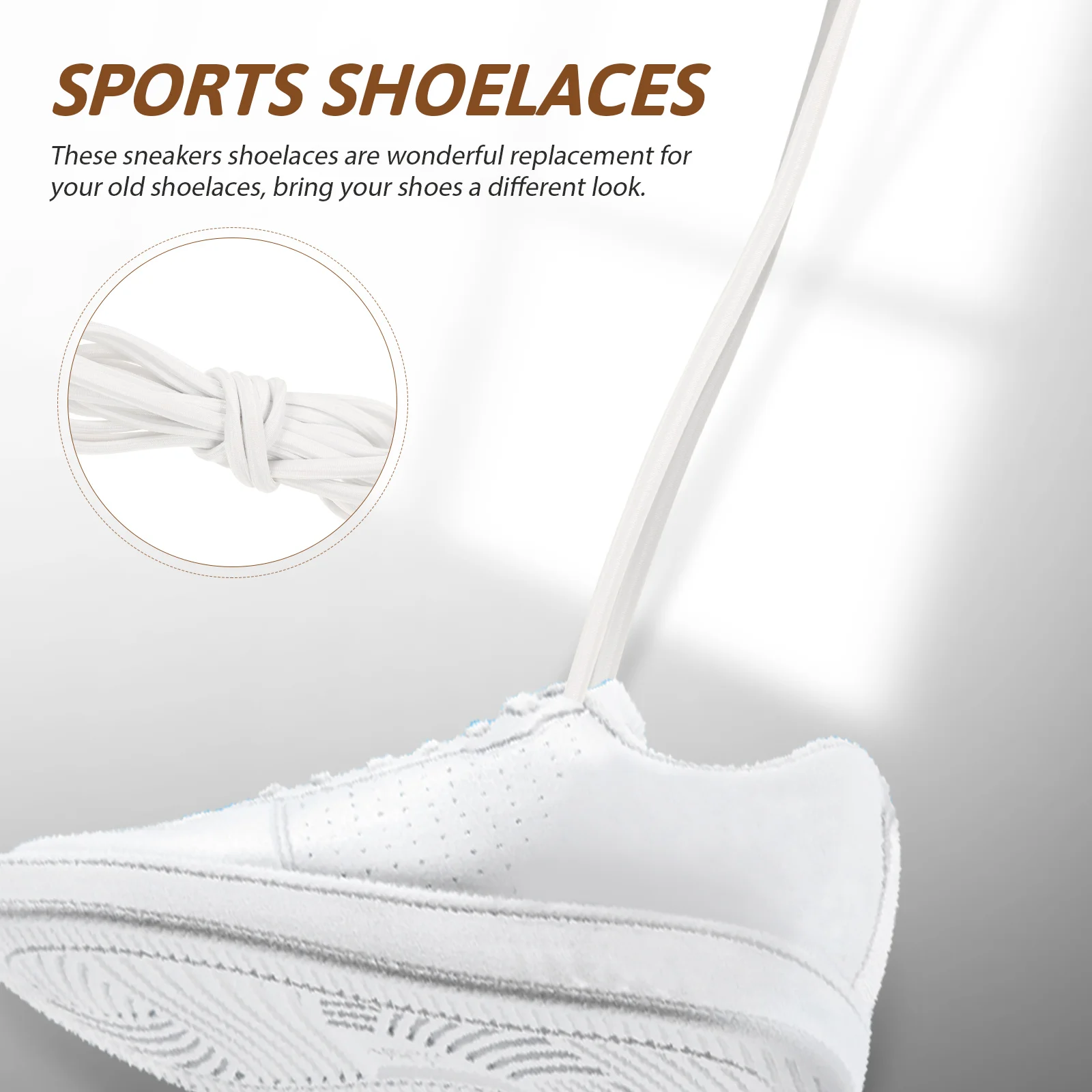 Athletic Shoelaces Free Elastic Shoerack Adults Aldult Sport Shoes White High Rubber